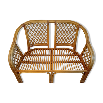Wicker & rattan sofa