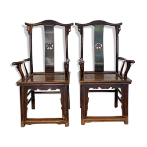 Paire de fauteuils chinois