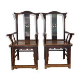 Pair of Chinese armchairs