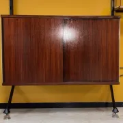 Modular library Urio in teak by Ico & Luisa Parisi for MIM, Rome, 1960s.