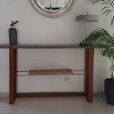 Console design vintage concrete steel corten
