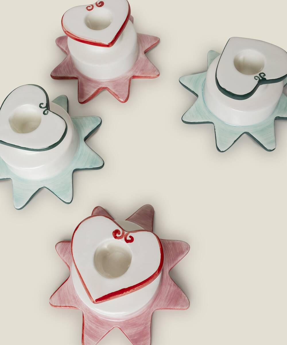 Star-heart candle holder