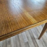 Rectangular coffee table in beech and oak from the 70s