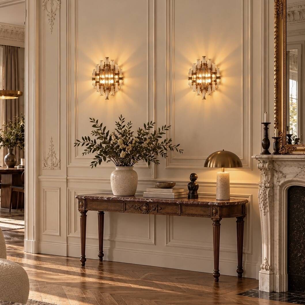 Pair of Venini wall sconces in cut Murano glass, circa 1970.