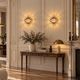 Pair of Venini wall sconces in cut Murano glass, circa 1970.