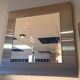 Square mirror 45x45cm 1970s stainless