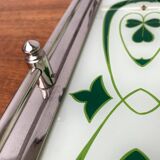 Metal and glass plateau Art Deco / Art Nouveau