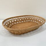 Braided rattan basket