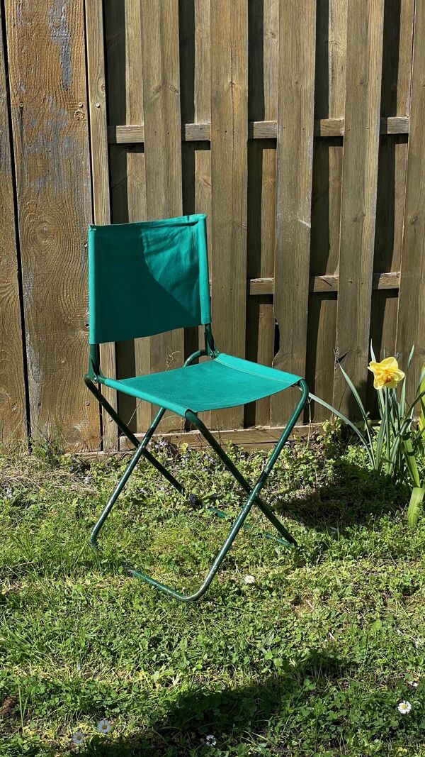 CHAISE pliante CAMPING Vintage
