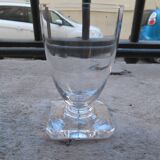6 port or aperitif glasses 7cl Daum crystal with square base h 8.3cm