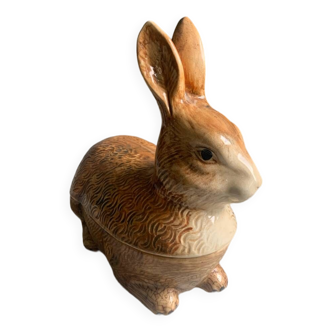 Ceramic rabbit terrine