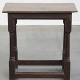 Large Antique English Side Table/Stool