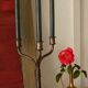 Wrought iron candlestick