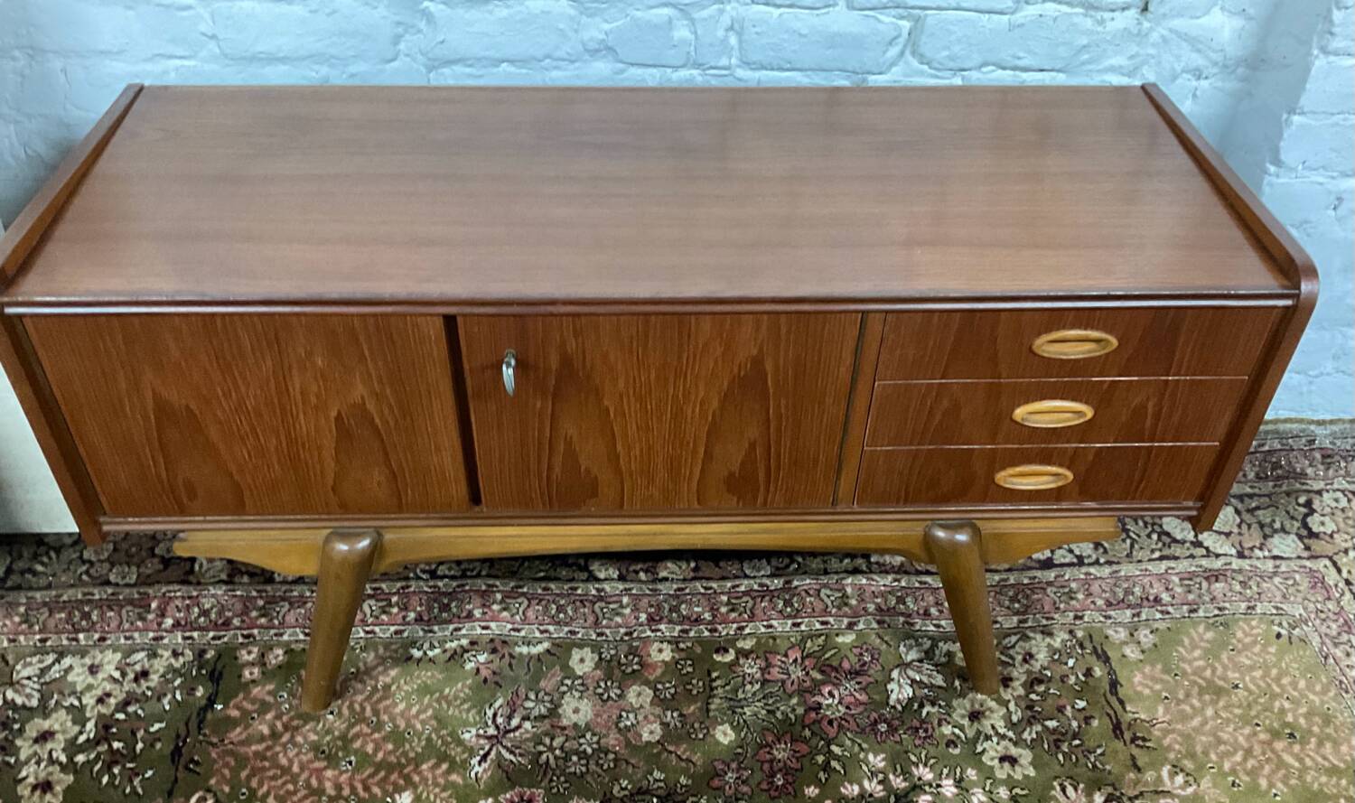 Scandinavian teak TV cabinet sideboard from the 60s