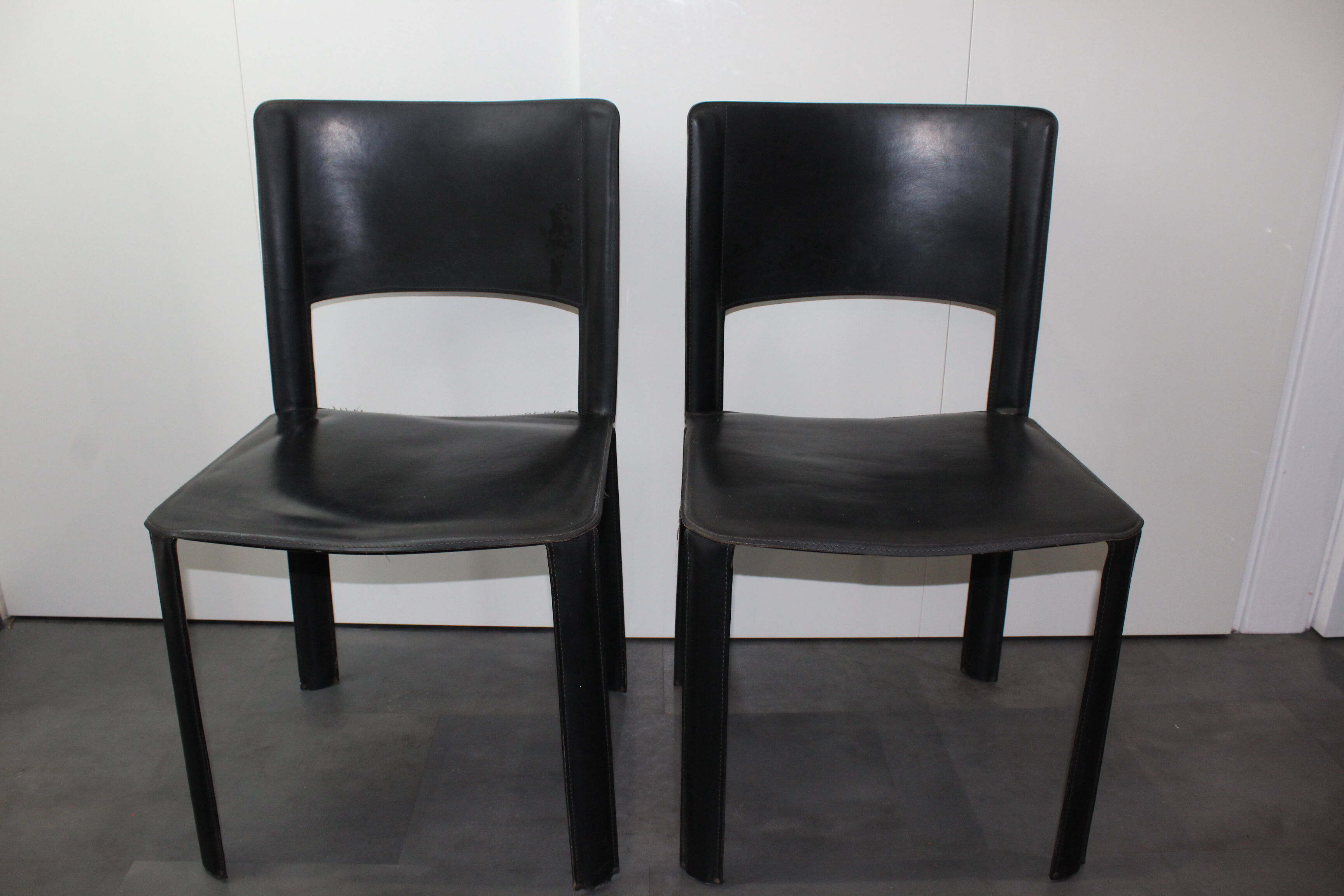 Leather chairs design italy Giancarlo Vegni