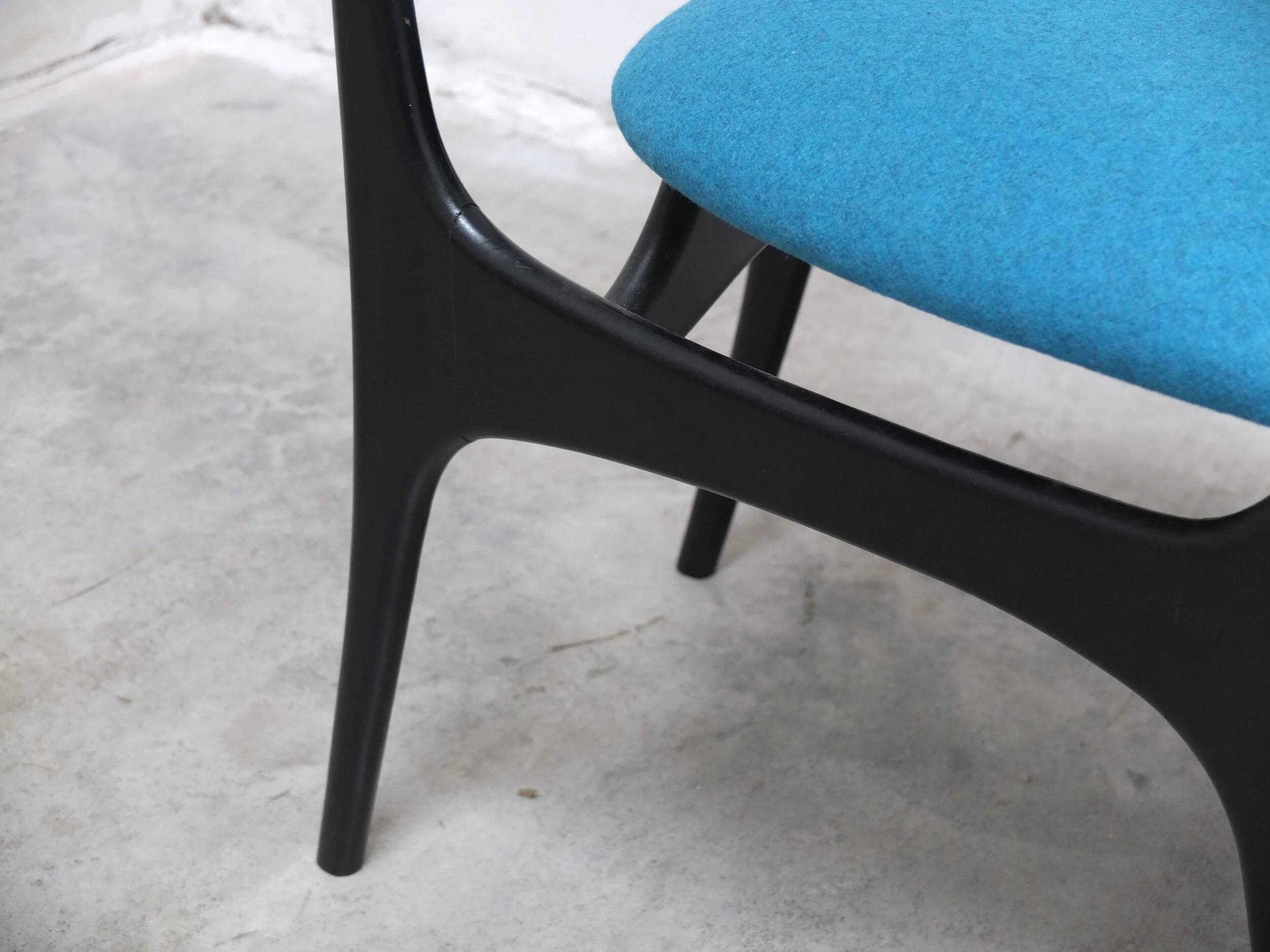 Set of 4 'S3' dining chairs by Alfred Hendrickx for Belform, 1950s