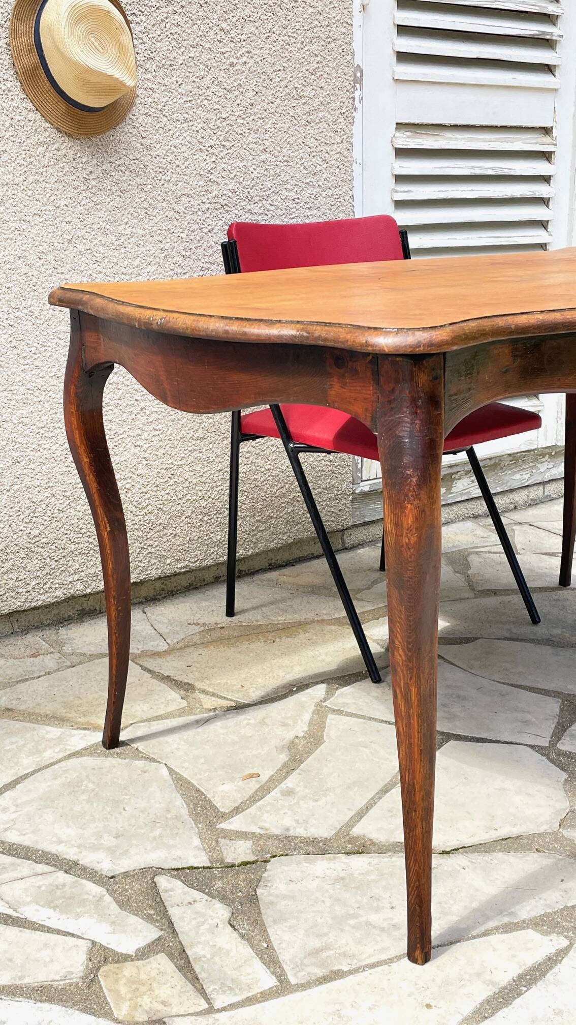 TABLE BUREAU Pieds Courbés
