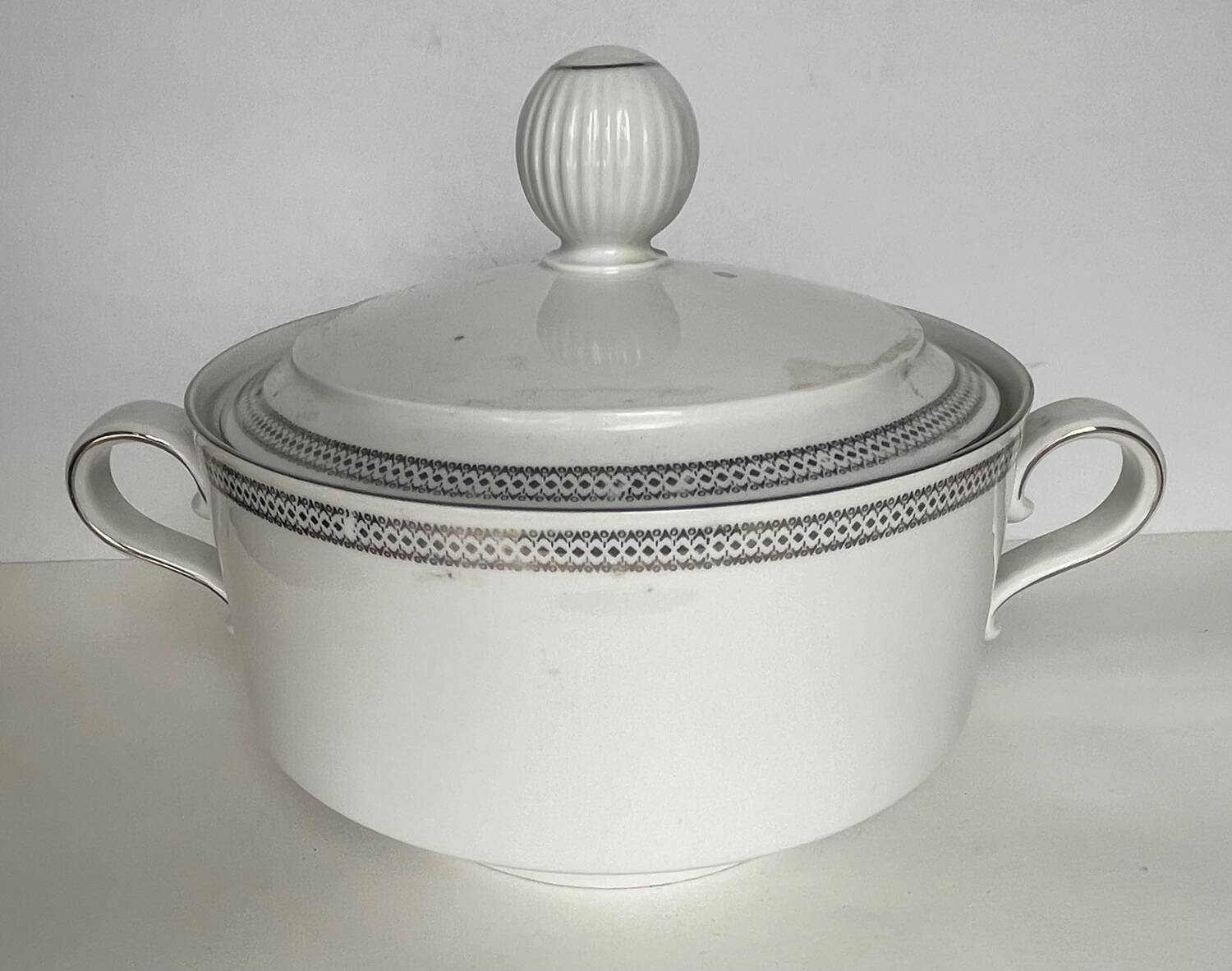 White porcelain tureen