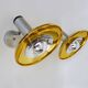 Paire d'appliques murales orientable Philips chromé et or années 70