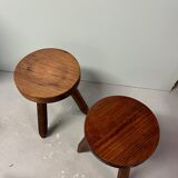 Pair of tripod stools