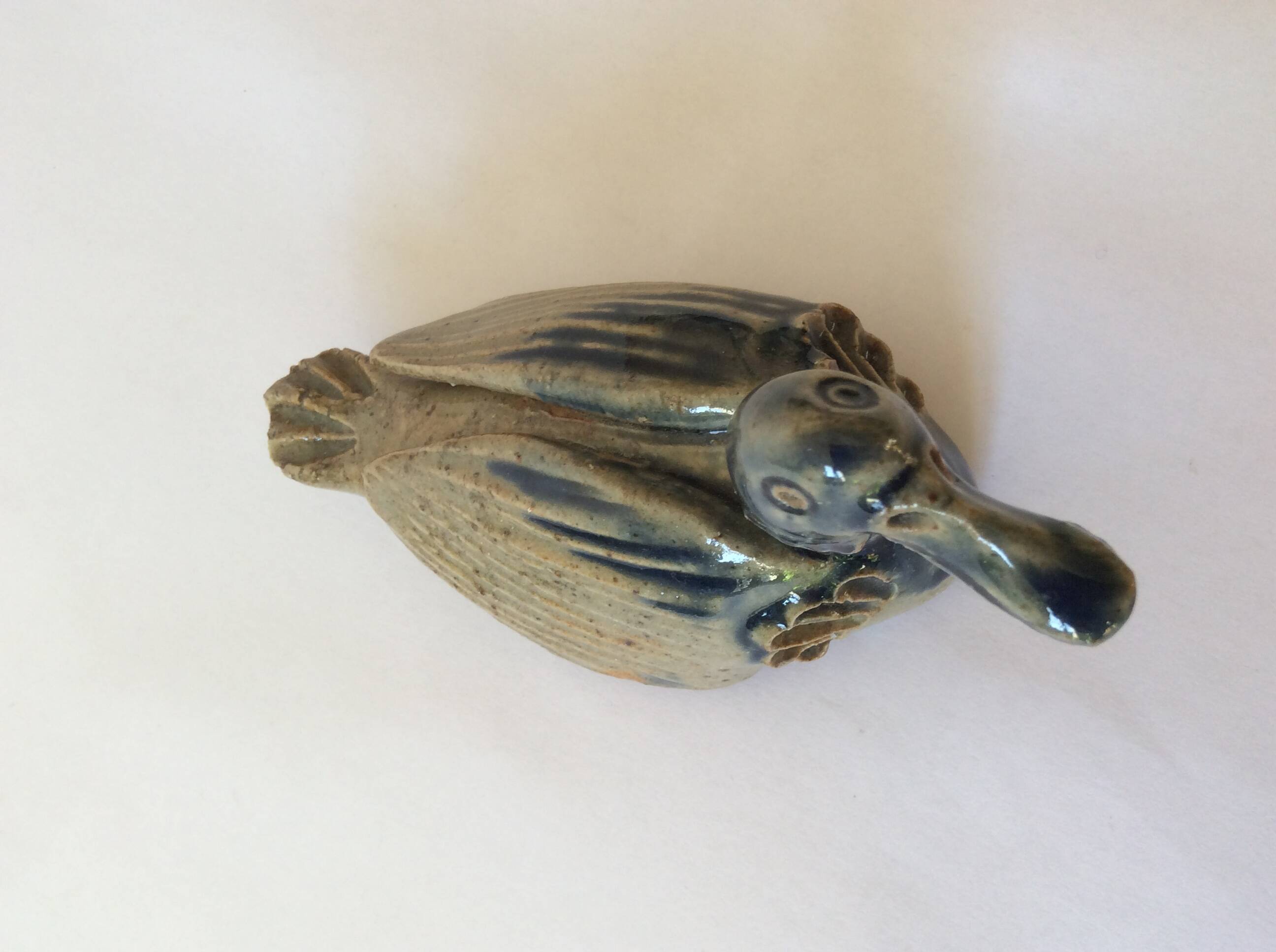 Vintage stoneware duck