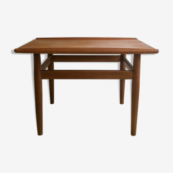 Table basse teck par Grete Jalk à Glostrup années 1960