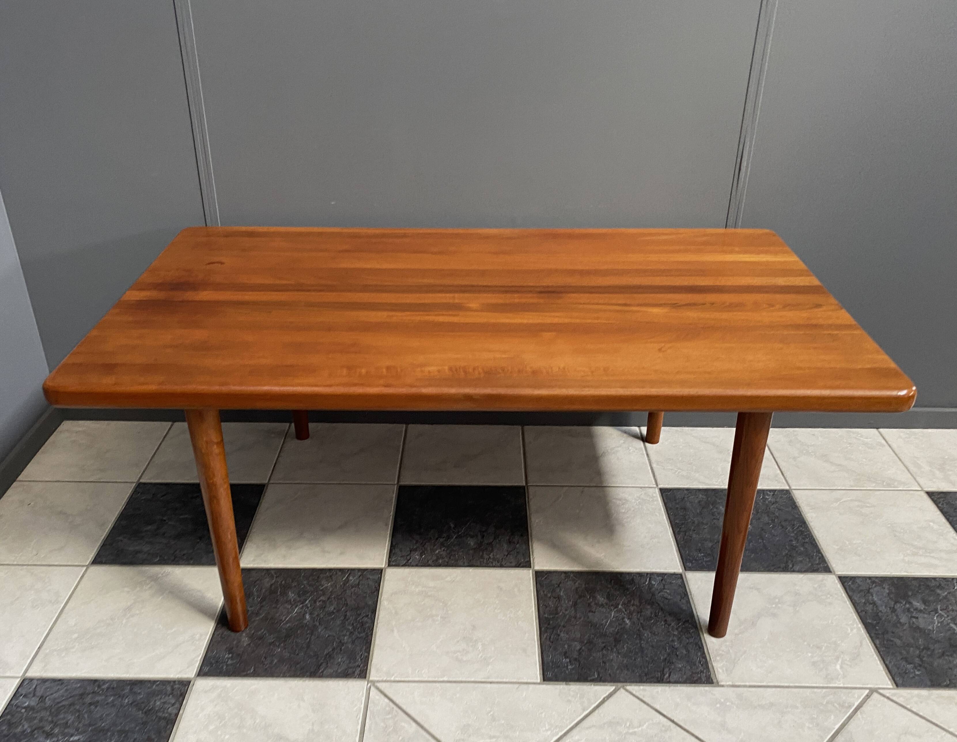 Teak rectangular coffee table by Glostrup Denmark