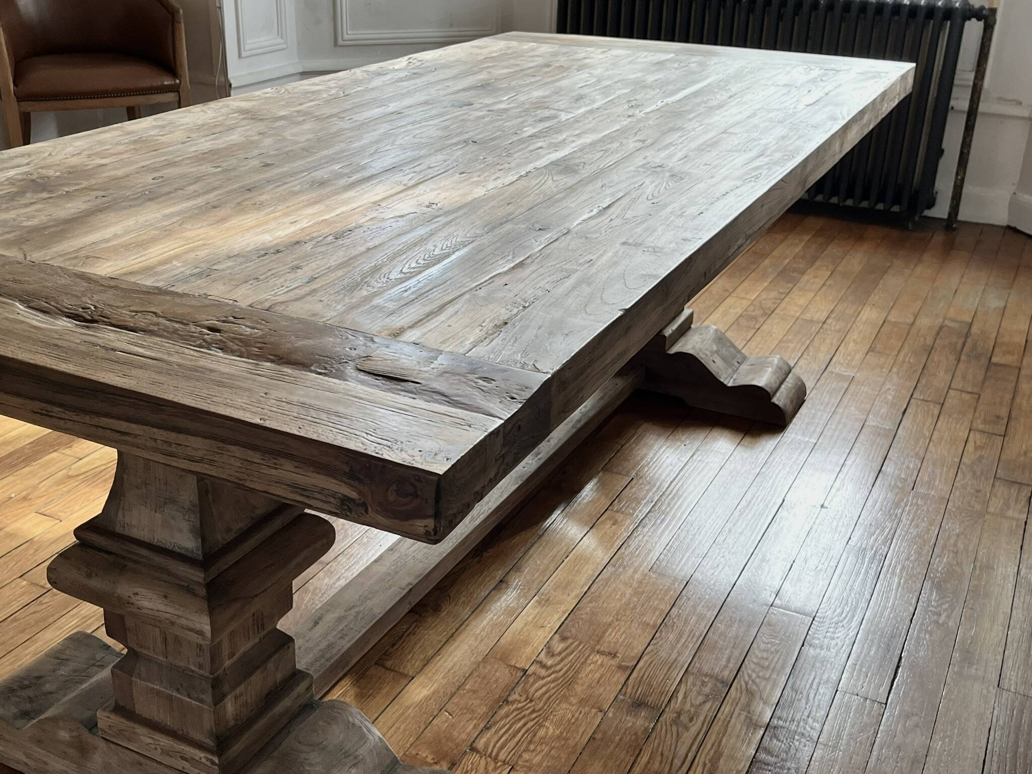 Monastery table SPIRITO in solid oak - length 200 cm