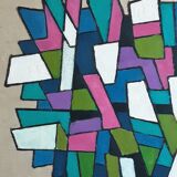 Abstract composition 70's by Robert de FERAUDY 1979