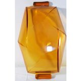Amber glass trinket bowl