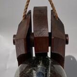 Wood floor or hanging lamp by Temde