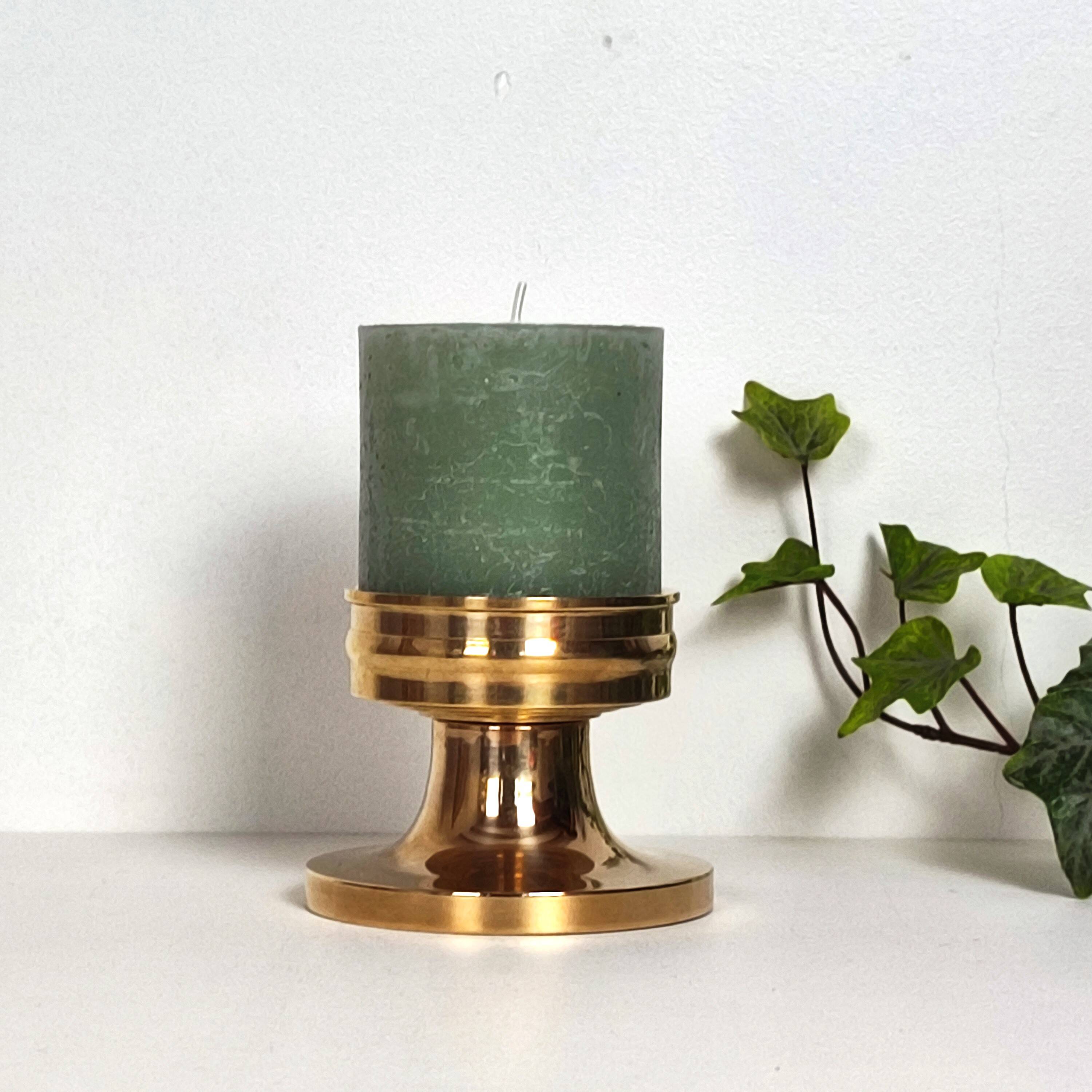 Pair of brass candlesticks