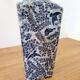 Vase japonisant aux oiseaux bleus - Asahi Sato Gordon