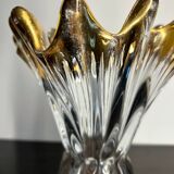 Crystal and gold vase from the 50s