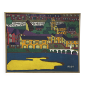 Paint the yellow river.