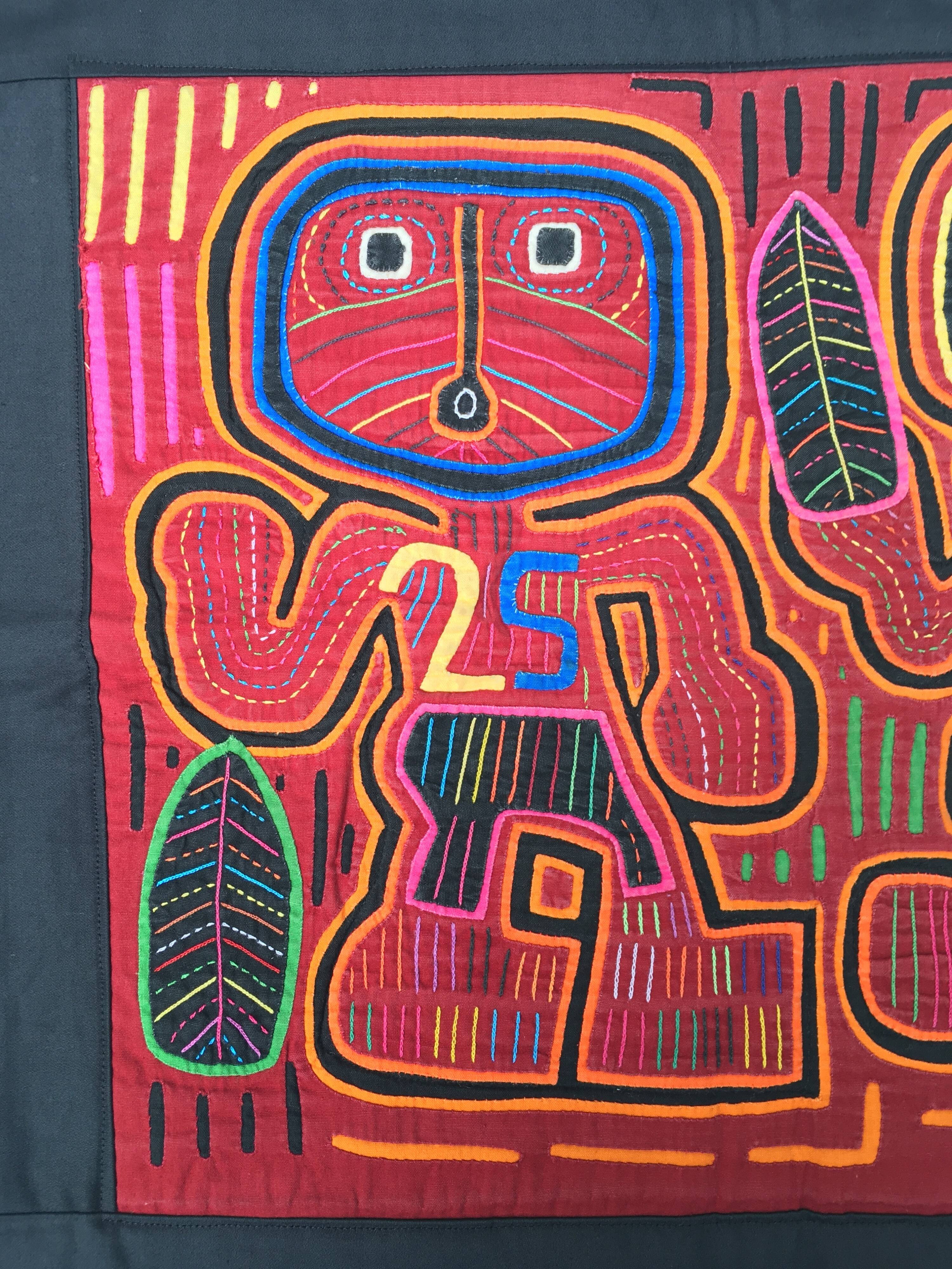 Textile painting mola from Panama