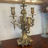 Chandelier en bronze doré xixème