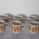 6 vintage Tognana cups 70's