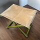 Tabouret pliable vintage Regency en hêtre italien et cuir
