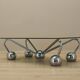Glass coffee table, Italian design, 1970s, manufactured in Italy