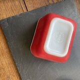 Beurrier Pyrex rouge