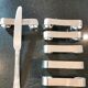 Set de 6 porte couteaux inox