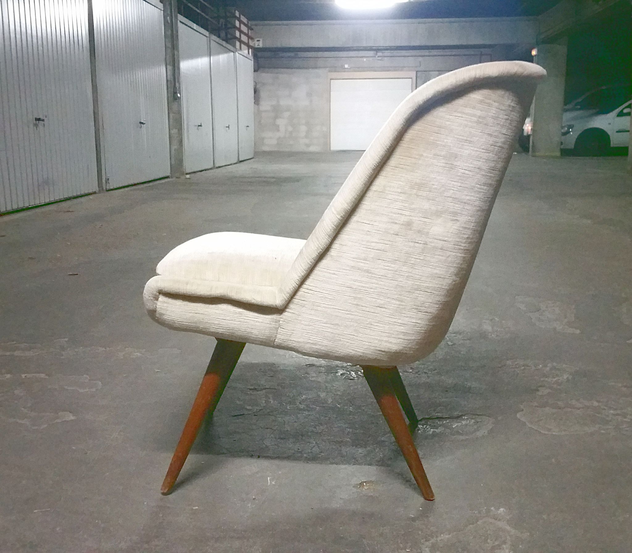 Fauteuil danois chauffeuse scandinave années 50/60