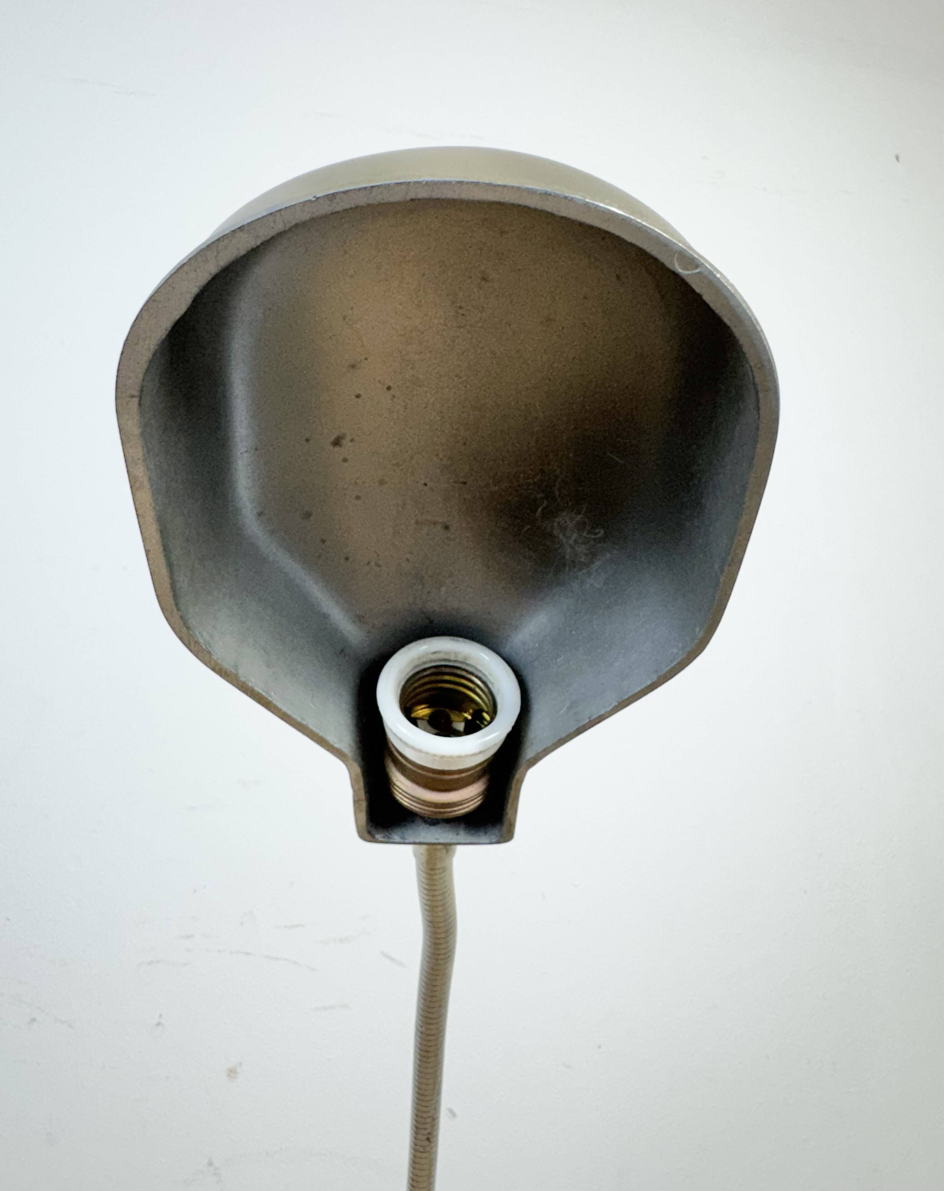 Vintage Grey Italian Gooseneck Table Lamp from GCME, 1950s