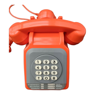 Old orange phone s63 socotel vintage ptt