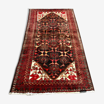 Tapis persan ancien en laine noué main