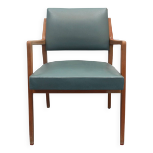 Fauteuil années 1950 - cuir