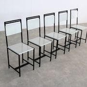 5 chaises de salle à manger, années 1960