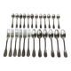 Boulenger 24-piece silver-plated metal cutlery set, forks and spoons