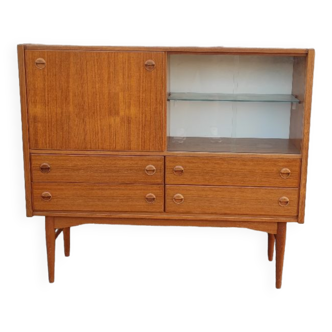 Sideboard High chest of drawers 60s Scandinavian style